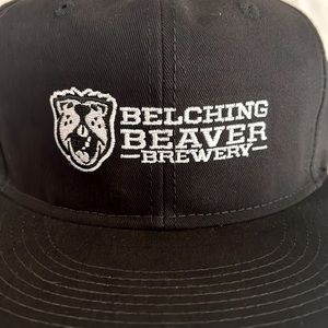 2 black Belching Beaver Brewing snap back caps. Brand new, never worn.